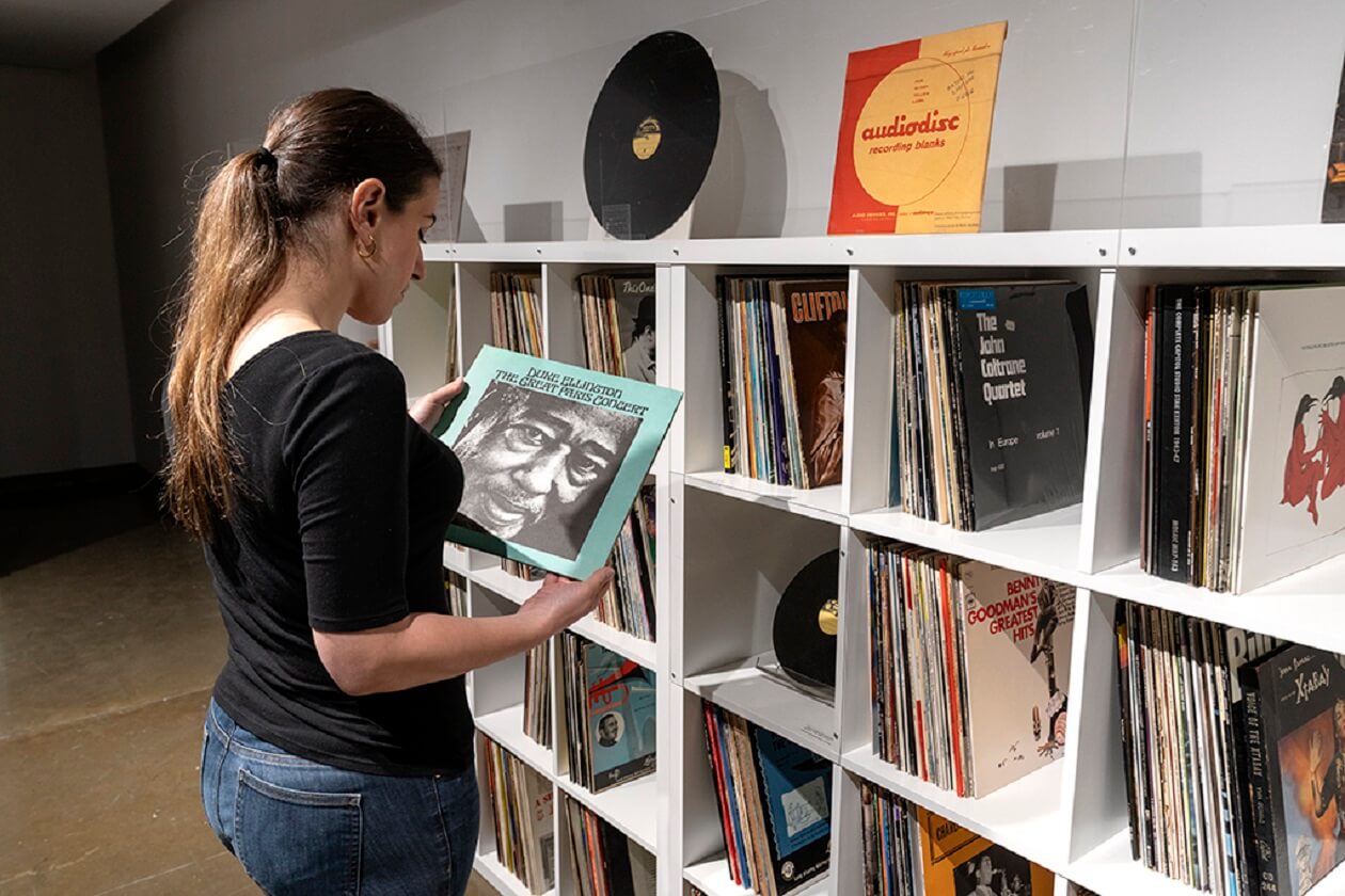 La collection de disques de Charles Gagnon.
