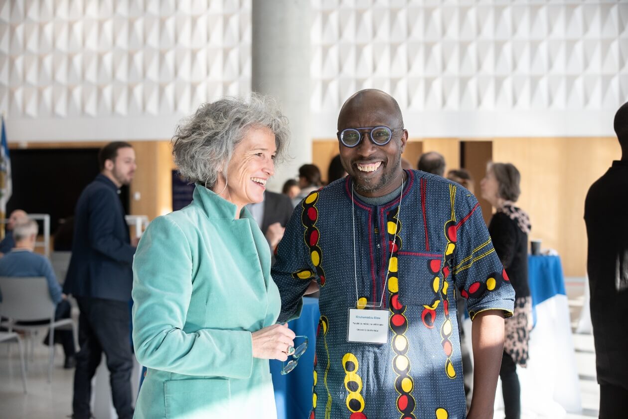 Valérie Amiraux et Mouhamadou Diaw 