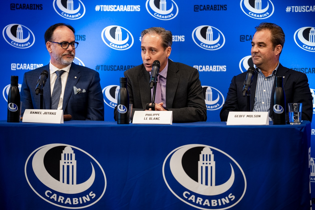 Daniel Jutras, Philippe Le Blanc et Geoff Molson