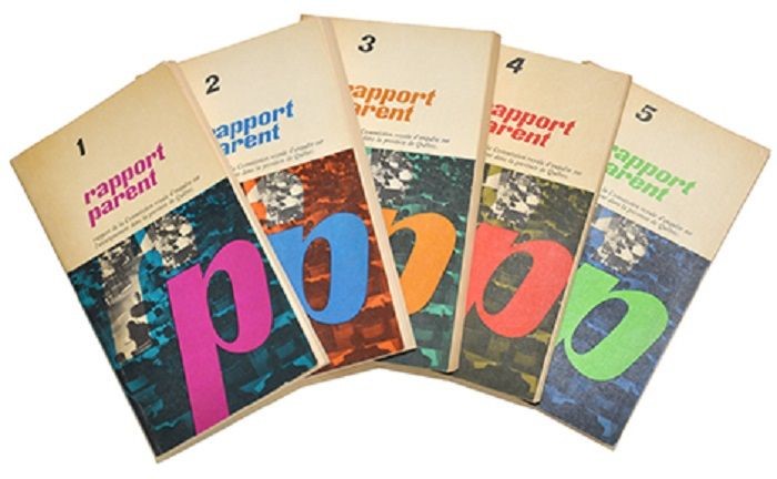 Les cinq tomes du rapport Parent