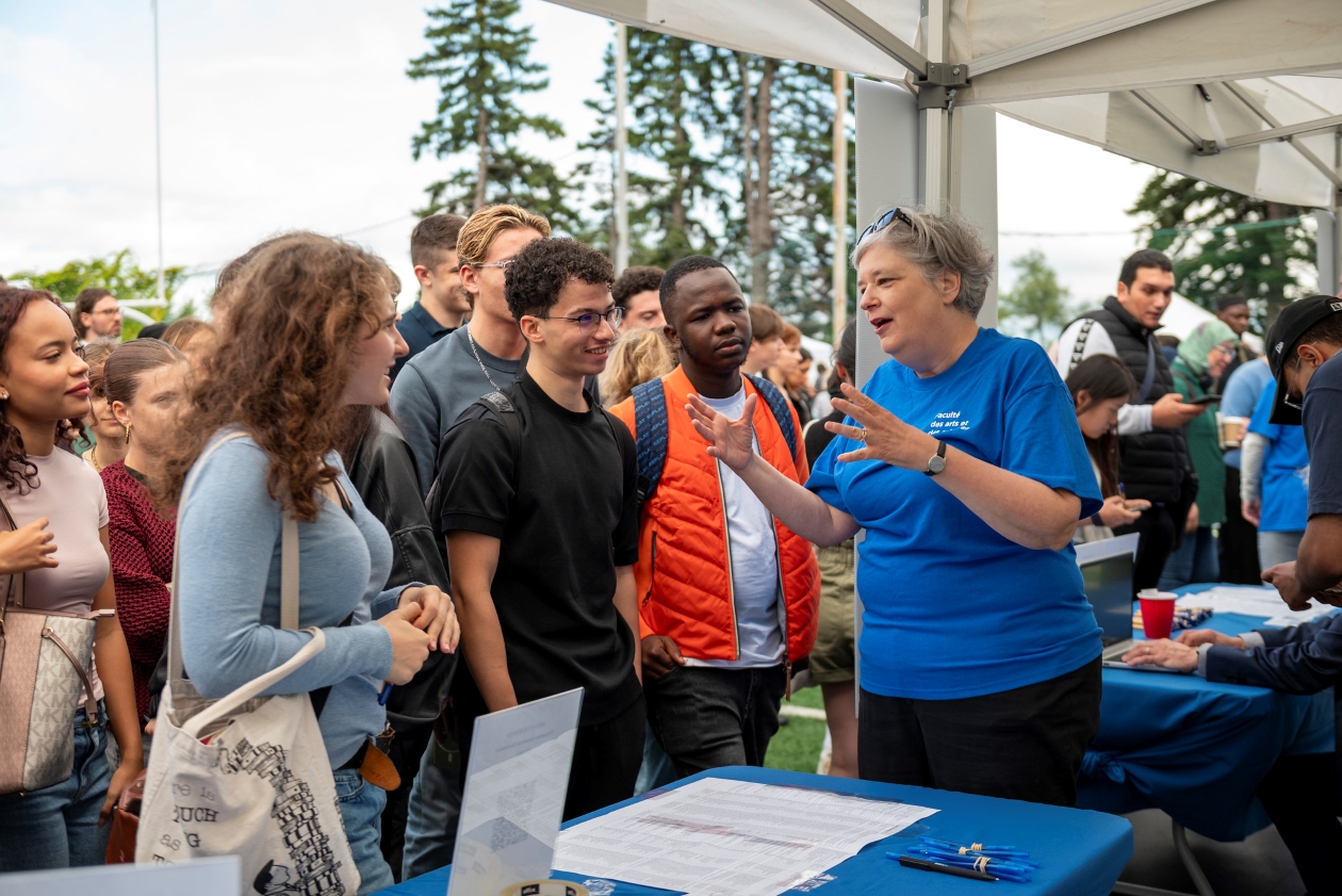 L'événement «À la rencontre de l'UdeM» dans le cadre de la semaine d'accueil des nouveaux et nouvelles étudiantes.