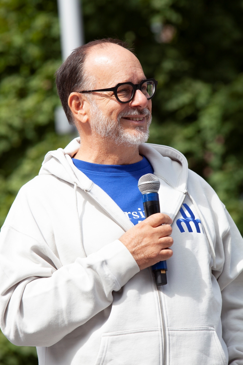 Le recteur Daniel Jutras lors de l'activité À la rencontre de l'UdeM