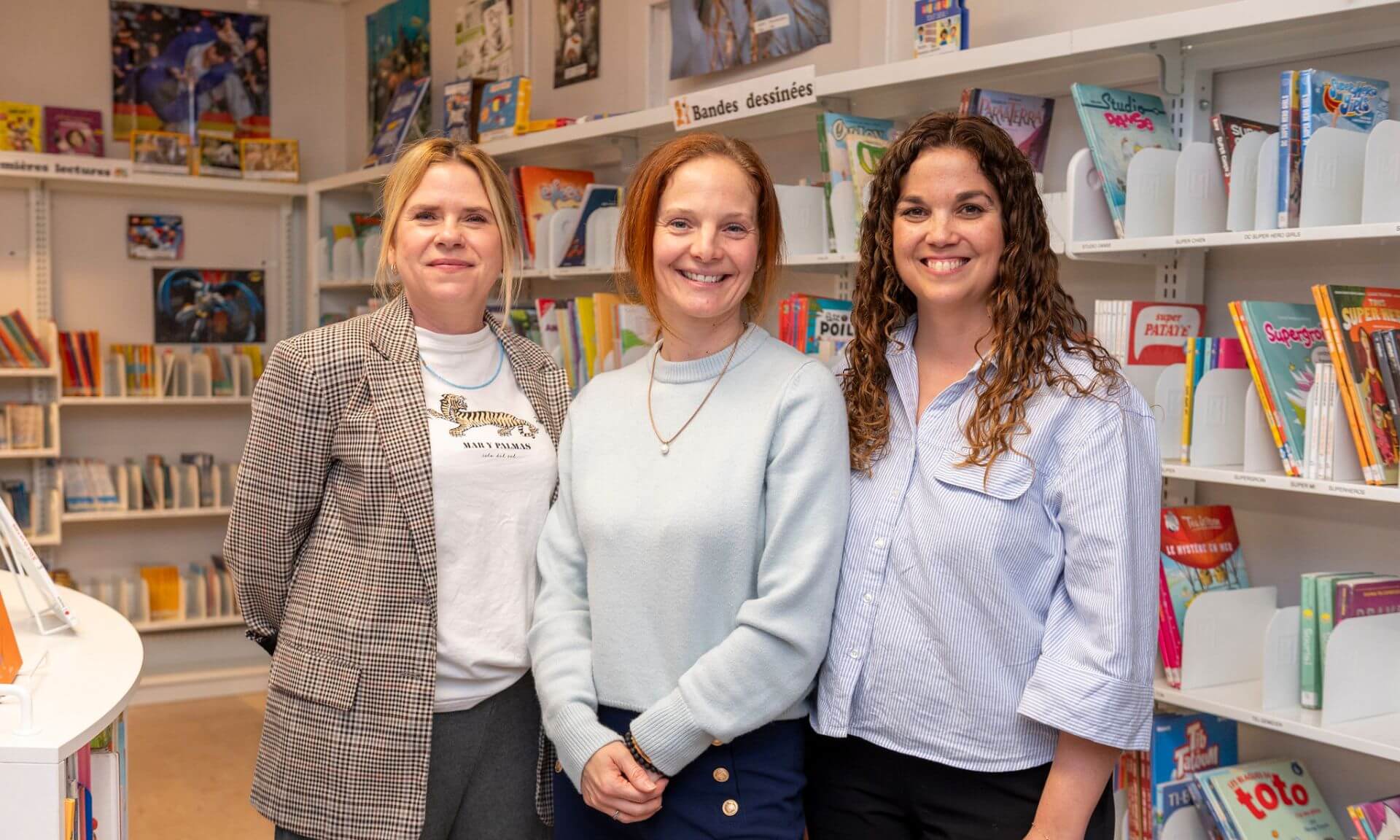 Les enseignantes Émilie Bisson, Marie-Lee Brisebois et Stéphanie Desforges-Cyr, de l'école Eurêka