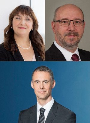 Isabelle Bonneau, Denis Fortin et Matthew Nowakowski