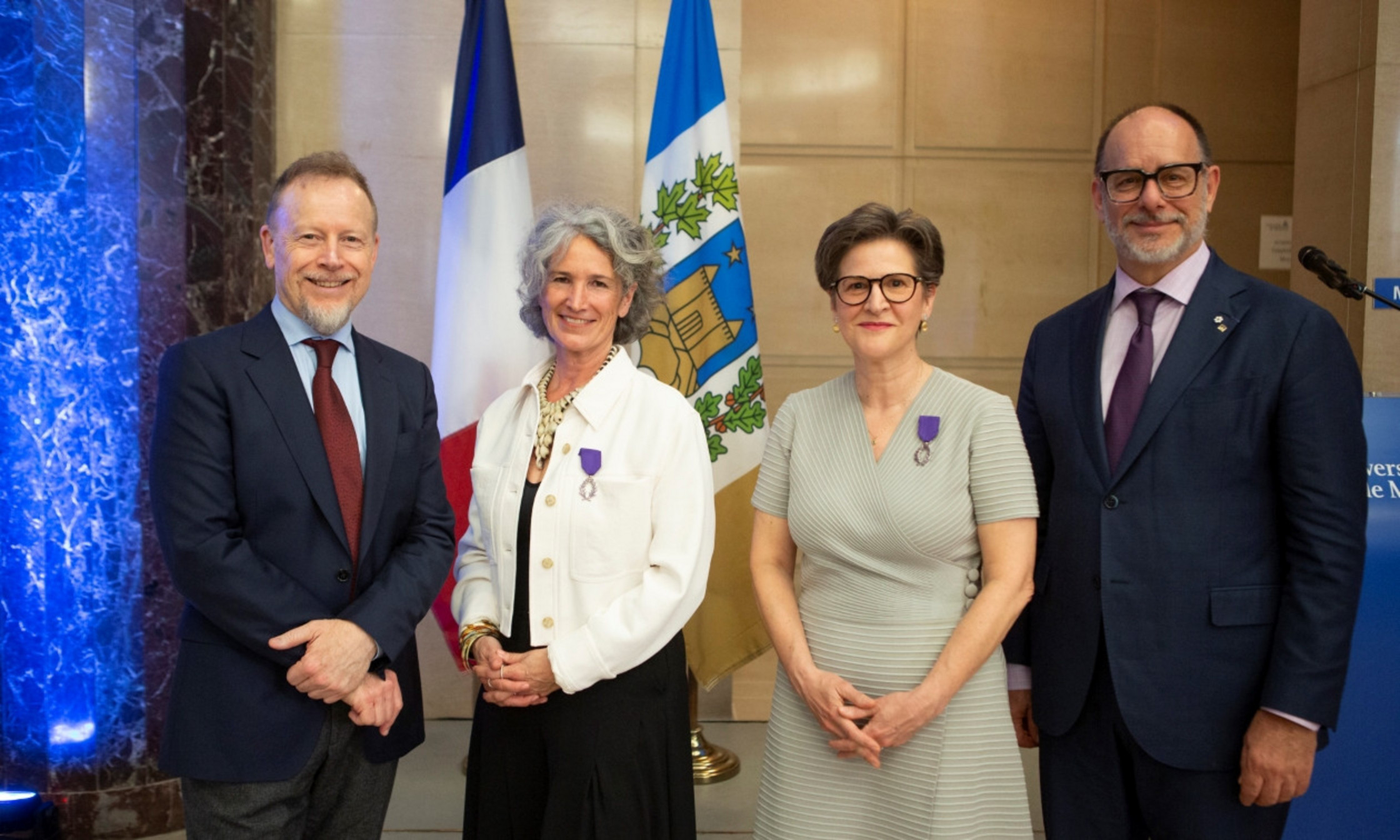 Éric Lamouroux, Valérie Amiraux, Marie-Josée Hébert et Daniel Jutras