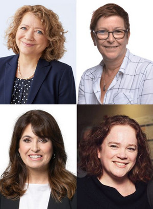 Sylvie Belleville, Line Grenier, Véronique Hivon et Maryse Soulières