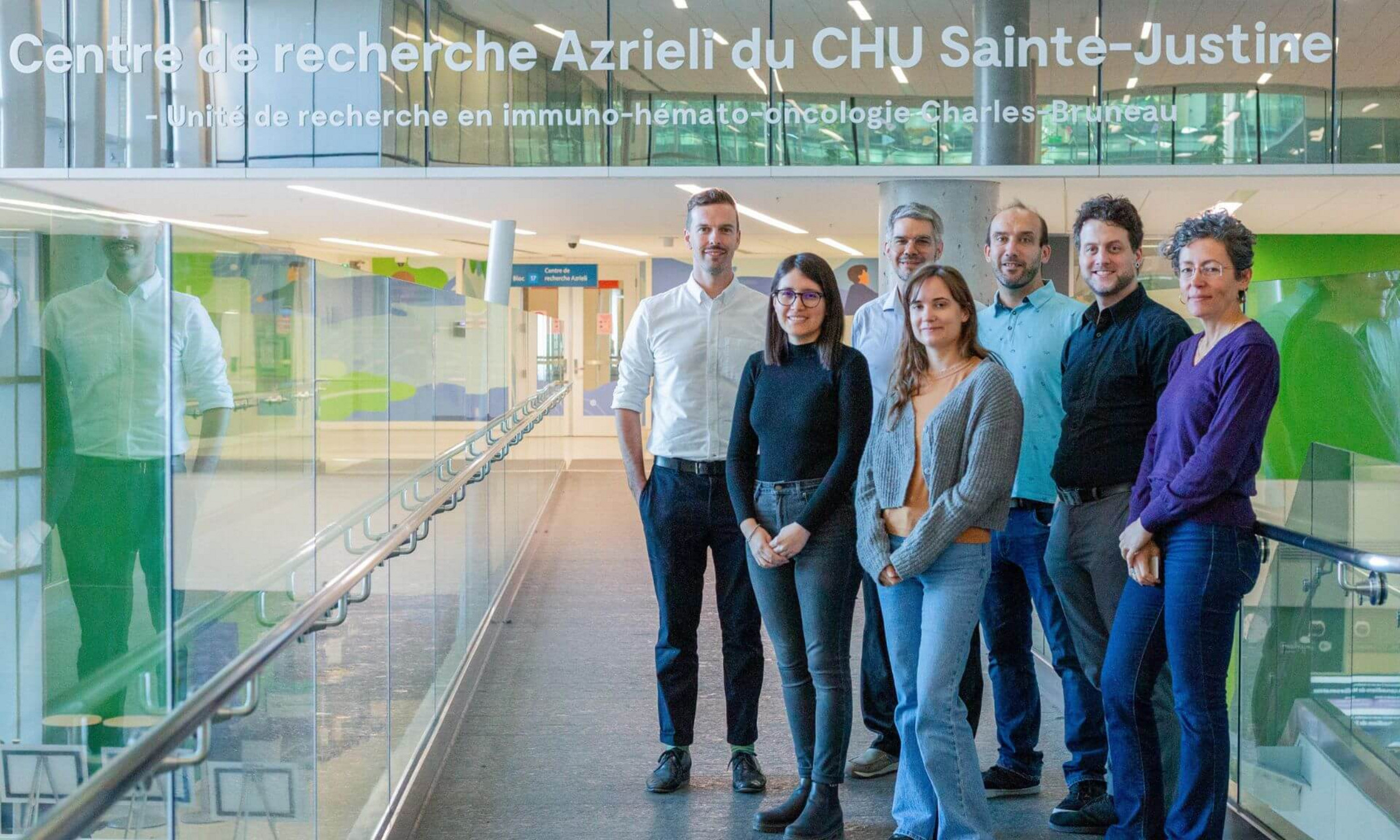 MPGI Team (from left to right): Dr. Vincent-Philippe Lavallée, Marjorie Aleman-Alvarado, Oliver Gingras, Charlène Lawruk-Desjardins, Philippe Gingras-Gélinas, Nicholas Geoffrion, Séverine Landais. Not pictured: Niklas Dreyer.