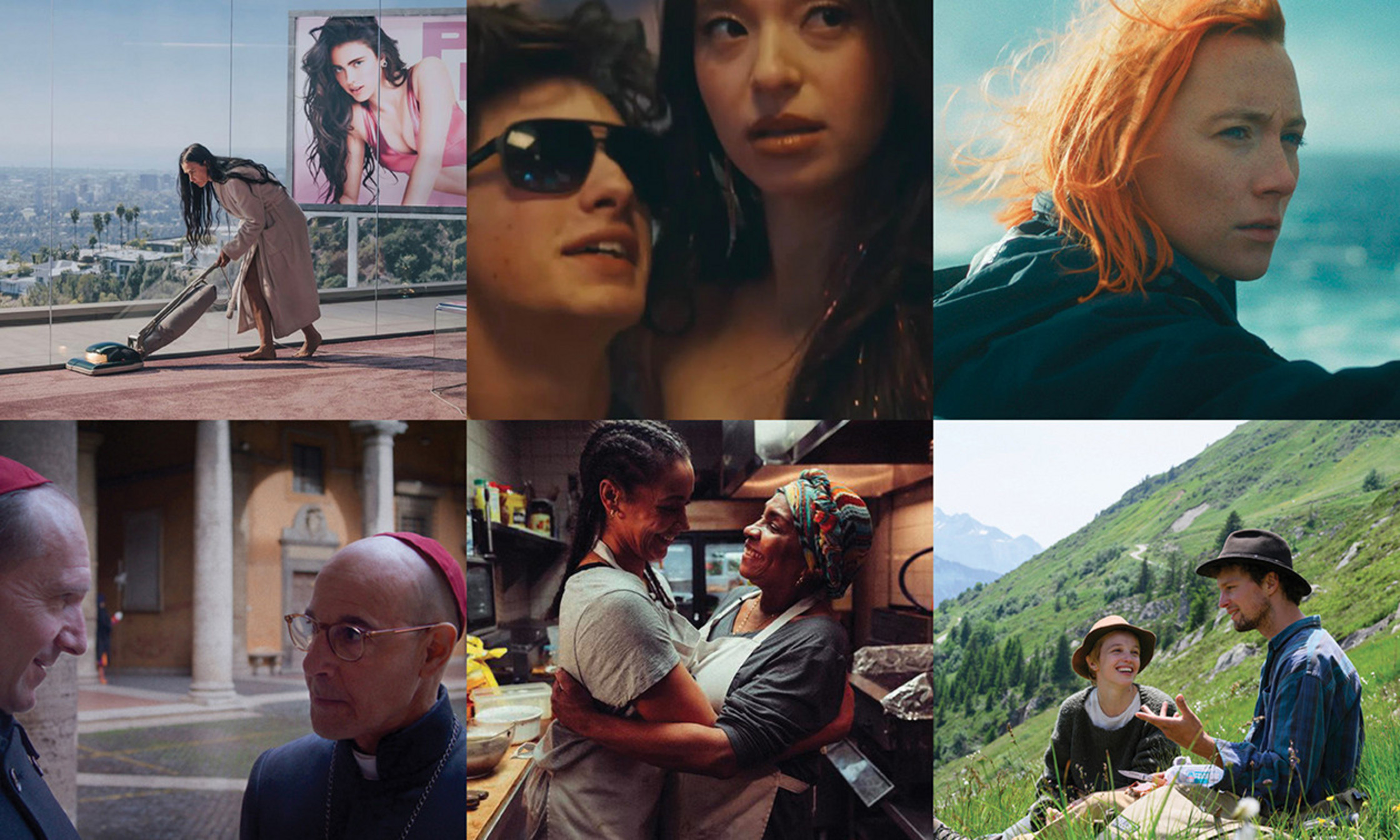 «La substance» de Coralie Fargeat, «Anora» de Sean Baker, «L’écart» de Nora Fingscheidt, «Conclave» d’Edward Berger, «Le dernier repas» de Maryse Legagneur et «Bergers» de Sophie Deraspe.