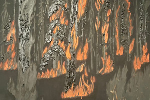 "Forest Fire" de Kim Dorland
