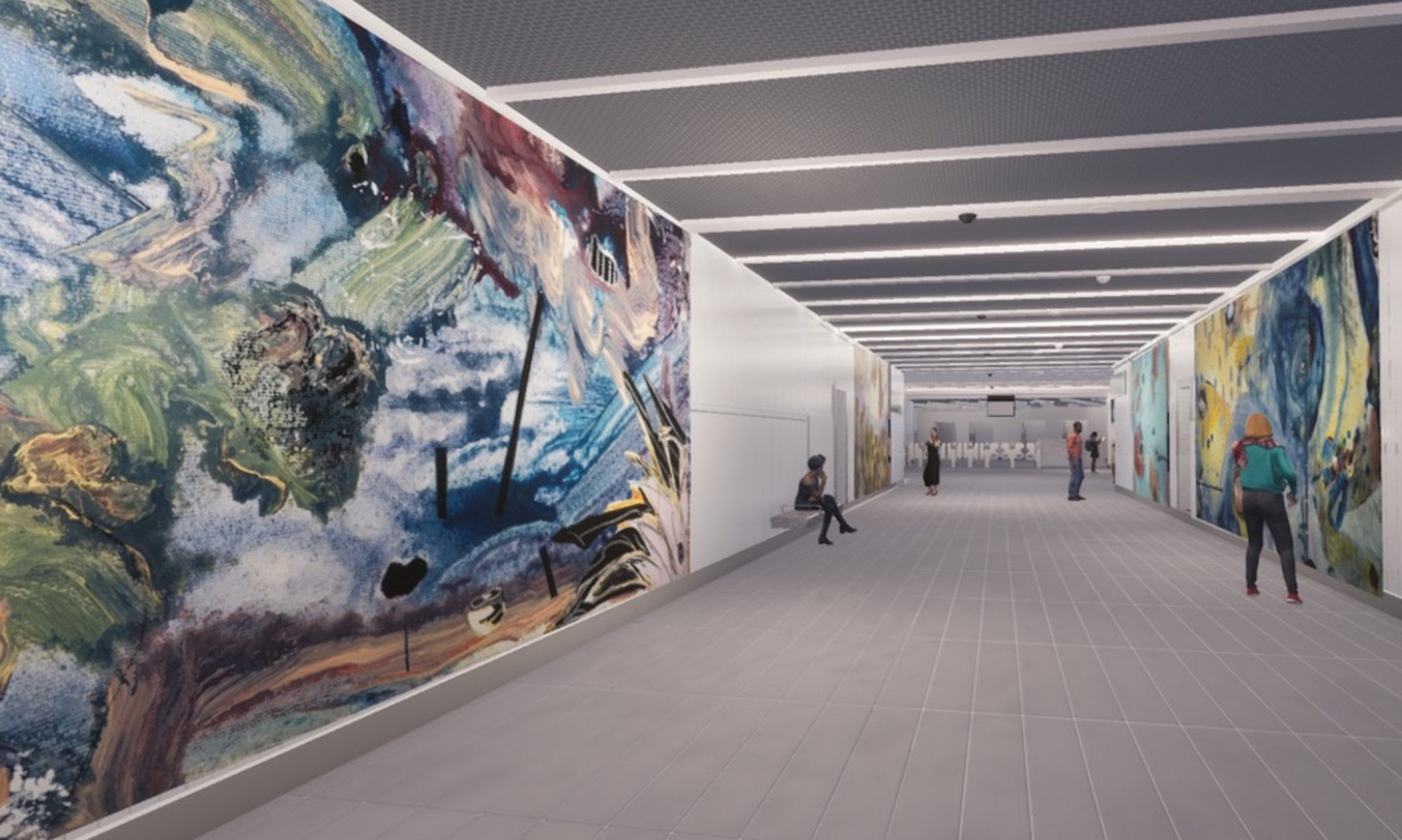 Des œuvres monumentales de Manuel Mathieu seront présentes dans la future station Édouard-Montpetit du REM.