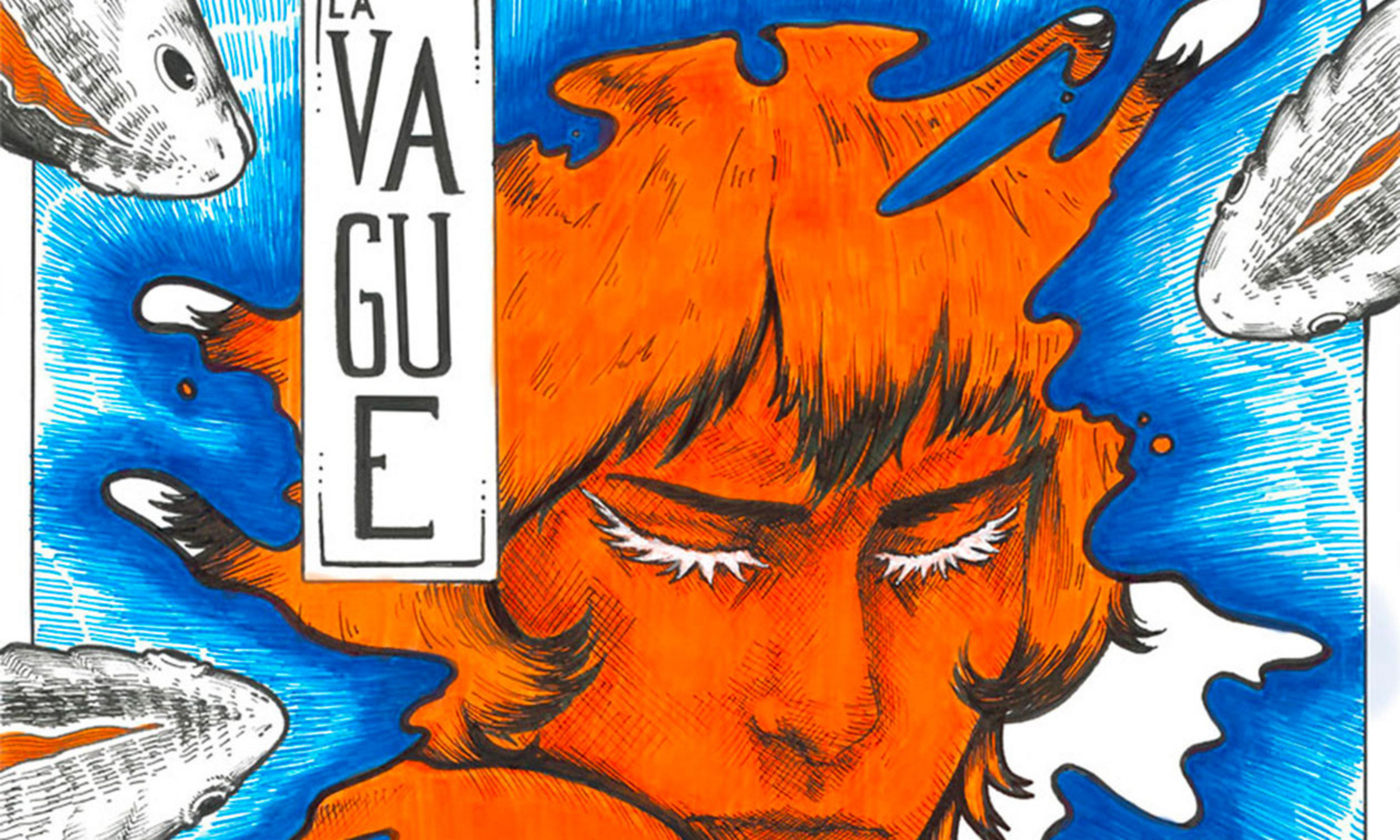 Extrait de la bande dessinée La vague de Maéva Larivée, étudiante en science politique à UdeM, qui a remporté le 1er prix au Concours interuniversitaire de bande dessinée 2023-2024.