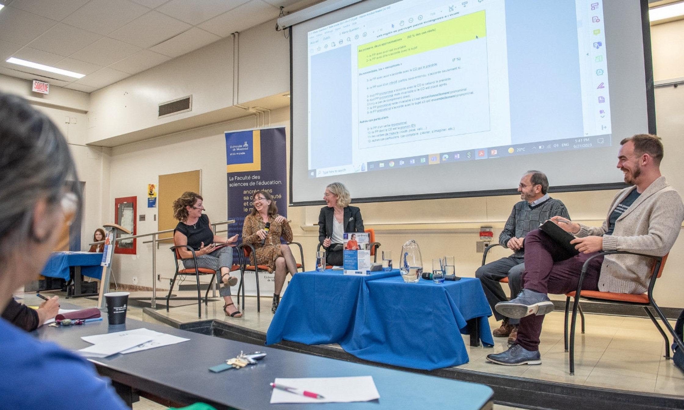 Karine Pouliot, Marie-Claude Boivin, Sophie Piron, Mario Désilets et Joël Thibeault.