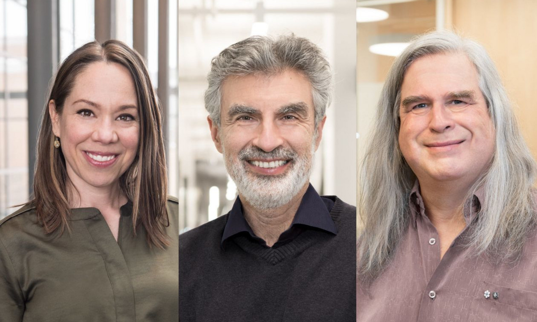 Catherine Régis, Yoshua Bengio et Gilles Brassard