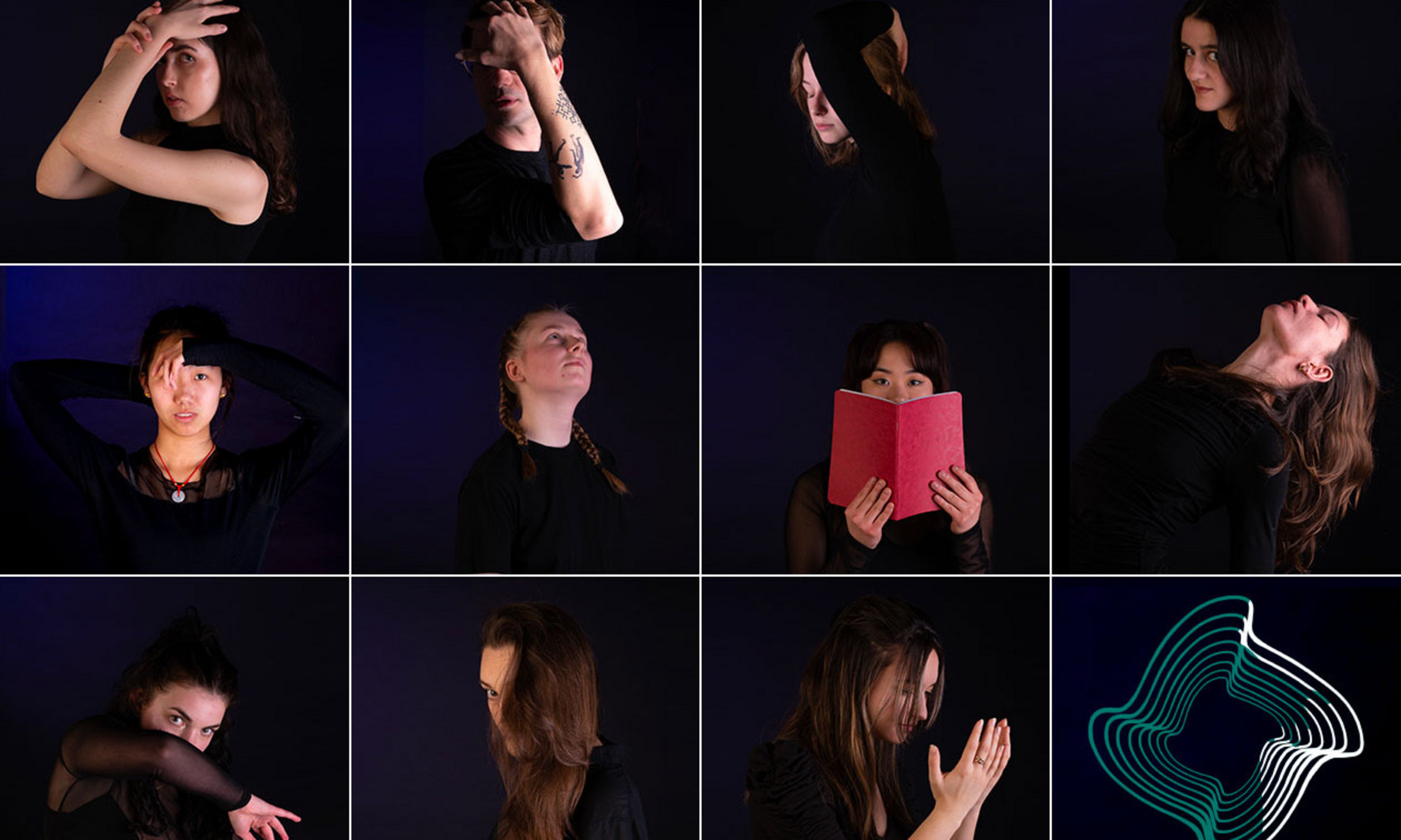 Les 11 interprètes de la troupe Danse Université de Montréal.