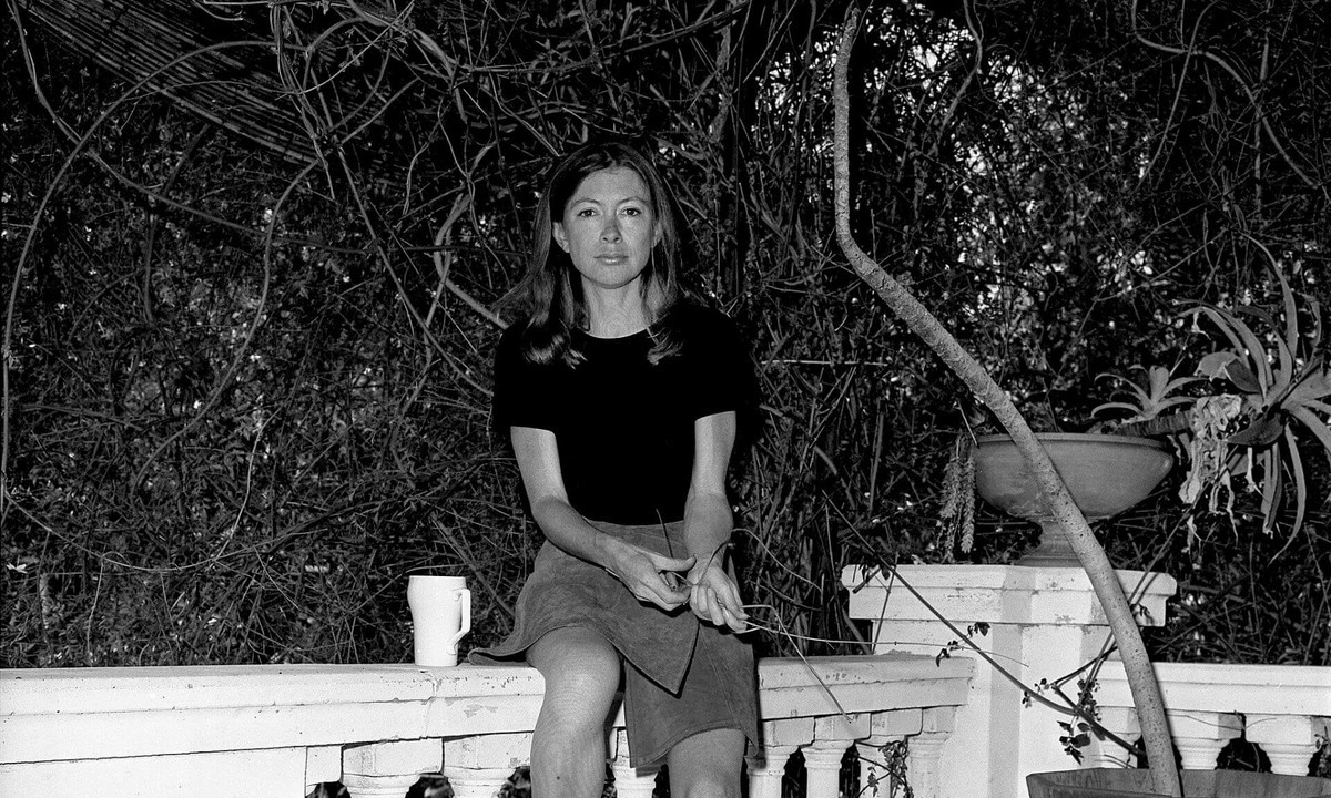 Joan Didion in Los Angeles on August 2, 1970