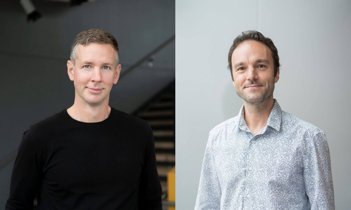 Benjamin Haley, professeur au Département d’ophtalmologie, et Jean-François Lapierre, professeur au Département de sciences biologiques à l'Université de Montréal