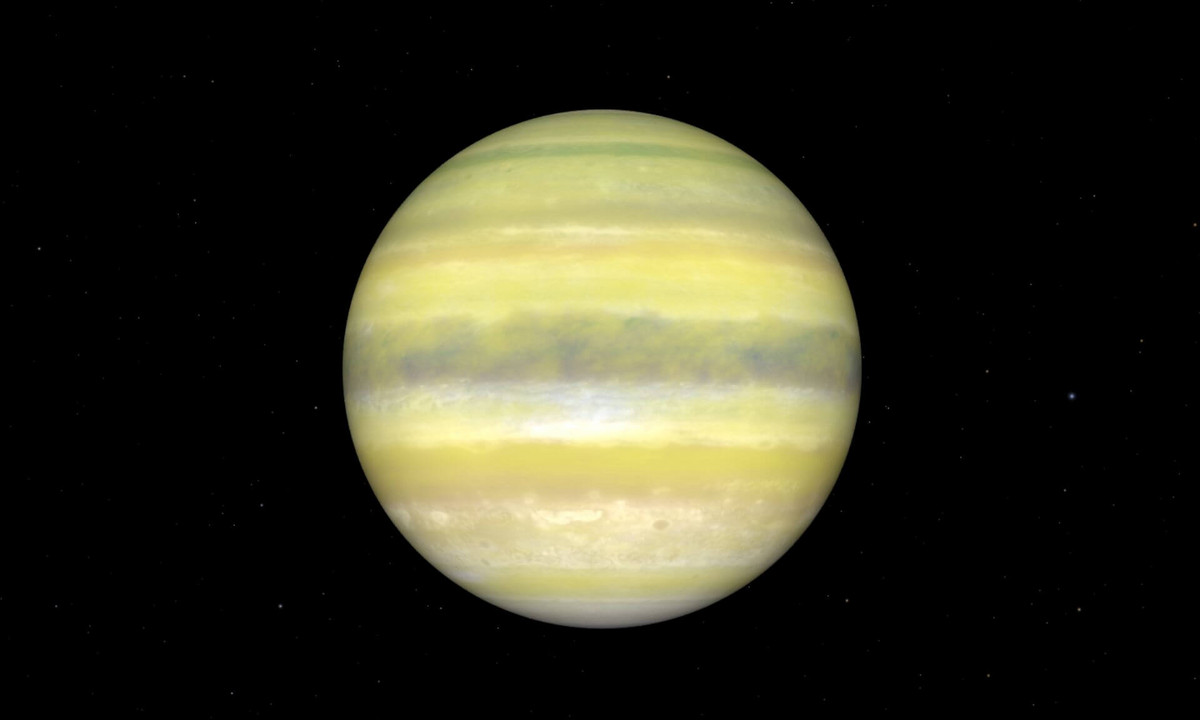 Une représentation artistique de l’exoplanète brumeuse LP 791-18 c.
